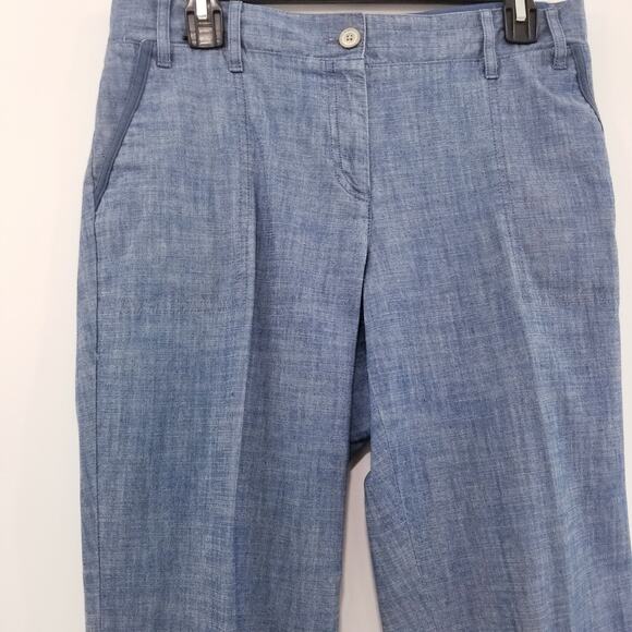 Talbots Blue Denim Mid rise Cropped Pants - Picture 3 of 12